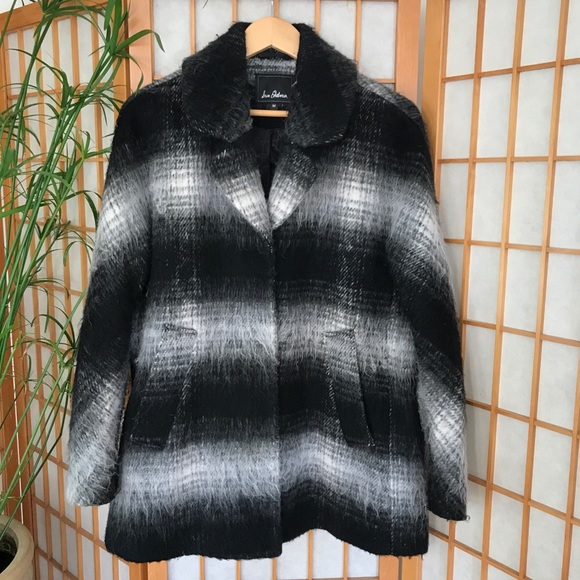 Sam Edelman 'Erin' Blurry Plaid Coat - Picture 2 of 8